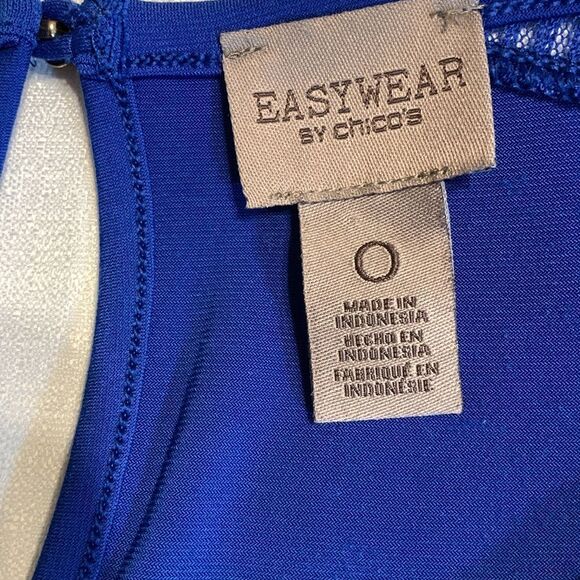 Easywear by Chico's size 0 short sleeveless blouse - Picture 3 of 11